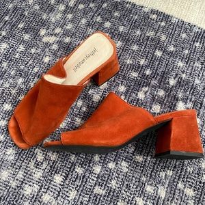 Jeffery Campbell chunky heeled mules